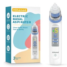 Electric Nasal Aspirator for Baby, Nose Aspirator for Toddlers, Rechargeable ...