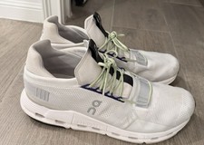 On Cloudnova White Mesh Low Top Athletic Snea...