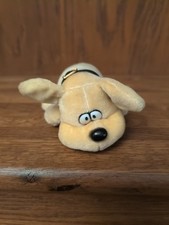 Vintage 80's Kennel Kuddlees Mini 5" Tan Puppy Dog Plush Tara Toy Corp