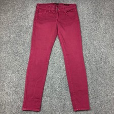 Genetic Denim Womens Size 28 30x28 The Layne Skinny Jeans Pink Berry Made in USA