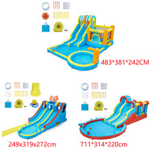 H&uuml;pfburg Wasserrutsche Aufblasbare Springburg Spielpool Kletterwand H&uuml;pfburg Poo
