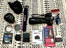 Canon EOS Kiss X9i Digital DSLR Camera with 2 Lenses and Accessories