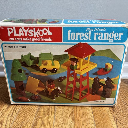 VTG Playskool Play Friends National Park Forest Ranger Playset 1975 See Details - Picture 1 of 15