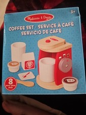 Melissa And Doug Wooden 8 Piece Coffee Set
