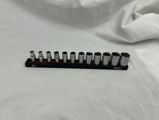 Mac Tools Precision Torque 12-PC 1/4" Drive Metric Spline Socket Set READ!