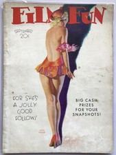 Vintage Film Fun Magazine 557 September 1935 Earl Moran Art on Cover  READ