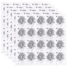 60 FOREVER Stamps 3 Sheets of 20 Wedding Vintage Rose 4959 - 100 GENUINE - NEW