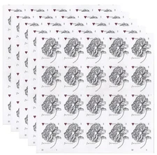 60 FOREVER Stamps 3 Sheets of 20 Wedding Vintage Rose #4959 - 100% GENUINE - NEW