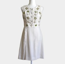 $168 Banana Republic Jeweled Ivory Dress NWT 12