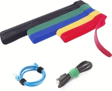 Luscinum 60Pack Reusable Fastening Cable Ties Cord Straps,Multi-Purpose