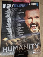 Ricky Gervais Signed/Autographed Humanity Poster (A2)