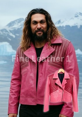 Mincraft Inspired Moive Garrett Garrison Style Costume Men's Faux Leather Jacket
