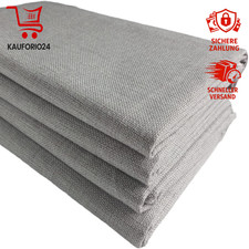 TinaKim Polsterstoff Leinenimitat Grau 6 m