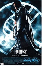 Guillermo del Toro signed 11x17 Poster Writer, Director - Hellboy