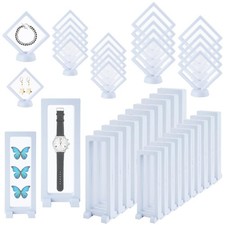 40 PCS Floating Display Case, 3D Challenge Coin Display Holder Frames with St...