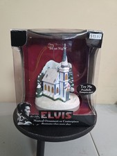 Vtg Santa's Best Illuminated Musical Ornament Elvis Presley Needs New Batteries