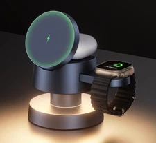 IVANKY IPHONE 16 PRO MAX 4 IN 1 WIRELESS CHARGING STATION, NO CHARGER - BLACK