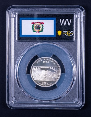 2005-S Silver Proof West Virginia Statehood Quarter PCGS PR69 DCAM WB623 - Picture 2 of 2