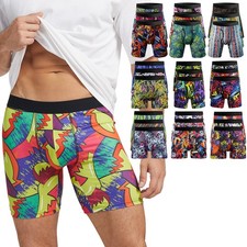 3PACK Mens Boys Boxer Brief Novelty Rude Trunks Shorts Underwear Funny Love Gift