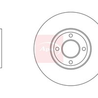 Ford Focus III 2010-2020 Bremsscheibe Vorne Einzel Apec DSK2210