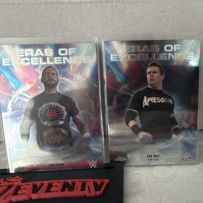 Topps WWE Eras of Excellence Chrome 2010s CM Punk/The Miz 2 Karten ERA-22/1