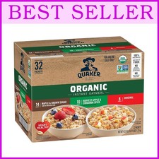 Certified Organic Instant Oatmeal, 3 Flavor V...