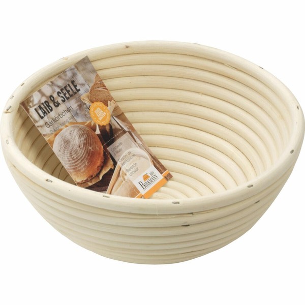 Birkmann Laib & Seele GäRköRbchen Rund Klein GäR KöRbchen Peddigrohr Ø 20 Cm-image