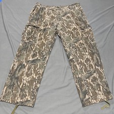 Vintage Mossy Oak Cargo Mens 42x31 Original Treestand Made In USA Chamois