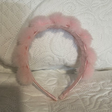 Faux Fur Fuzzy Headband 1 piece Pink Gray blue navy,Women Casual.Handmade