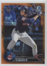2016 Bowman Chrome Prospects Orange Shimmer Refractor Bradley Zimmer #BCP214 0az
