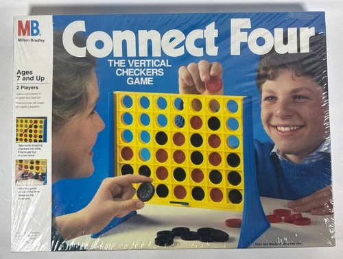 Vtg 1986 Connect Four Milton Bradley Vertical Checkers Game - New - 4430