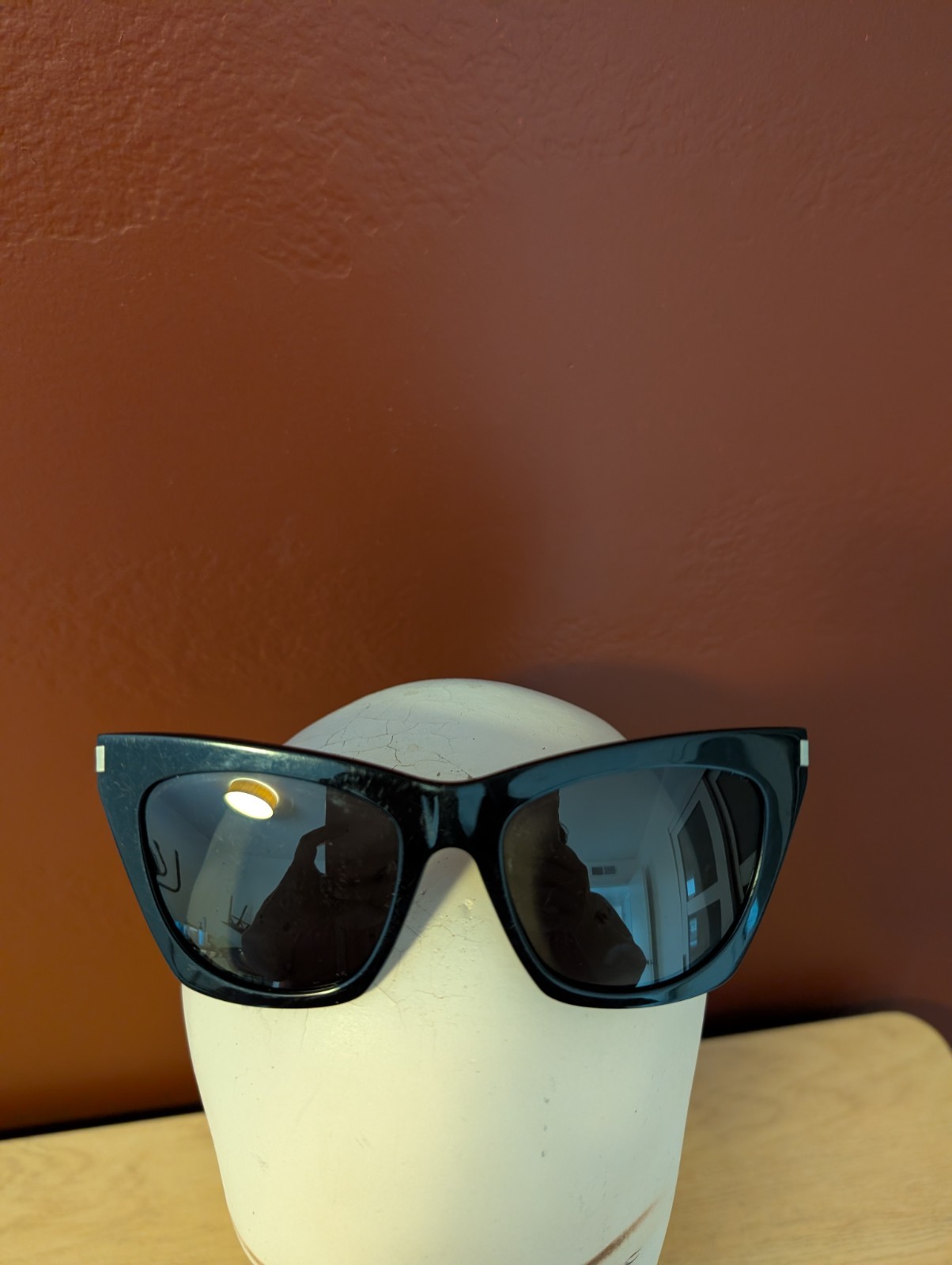 Occhiali da sole Saint Laurent neri occhio di gatto