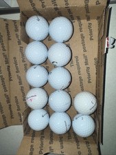 12 Near Mint White TaylorMade TP5X..... AAAA Used Golf Balls Lot 505 