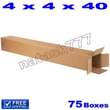 75 - 4x4x40 Cardboard Golf Club Boxes Mailing Packing Shipping Corrugated Carton