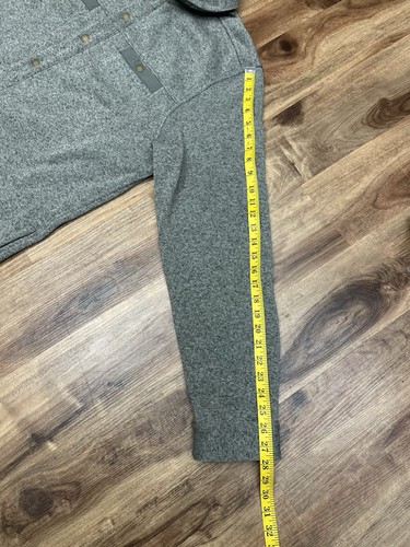 LL Bean Mens Green Sweater Fleece Snap Full Front Shacket Sz Xl Tall - Picture 9 of 12