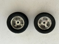 MaGoos Pair of Aluminum Wheels Tires for 1/24 scale slot cars