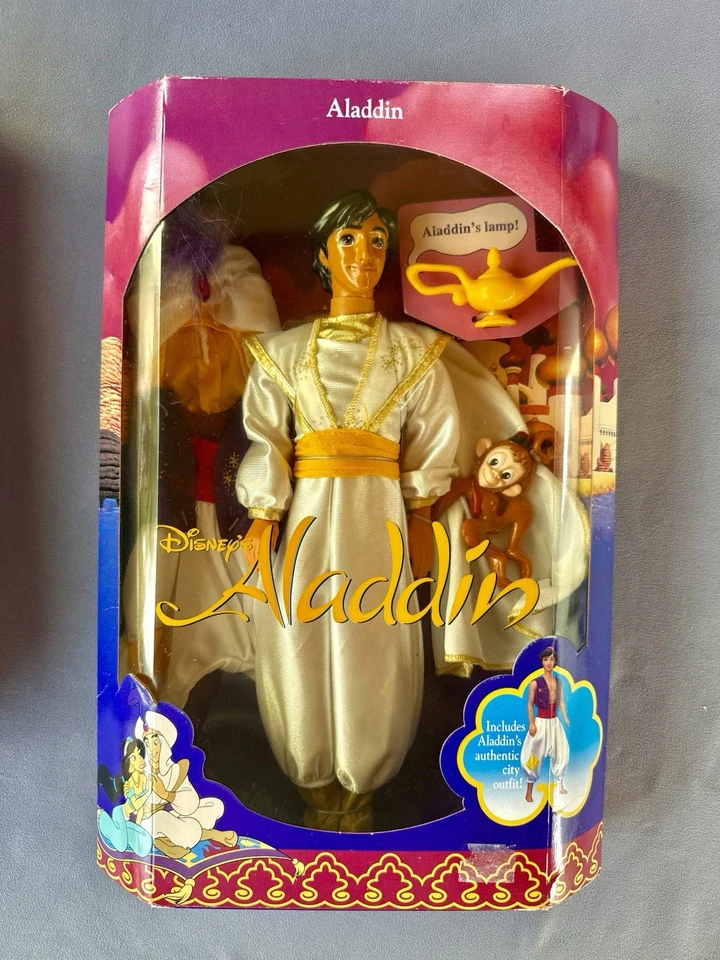 Muñecas Mattel Disney 1992 vintage - originales Aladdin, Jasmine and Genie - nuevas Foto 4 de 4