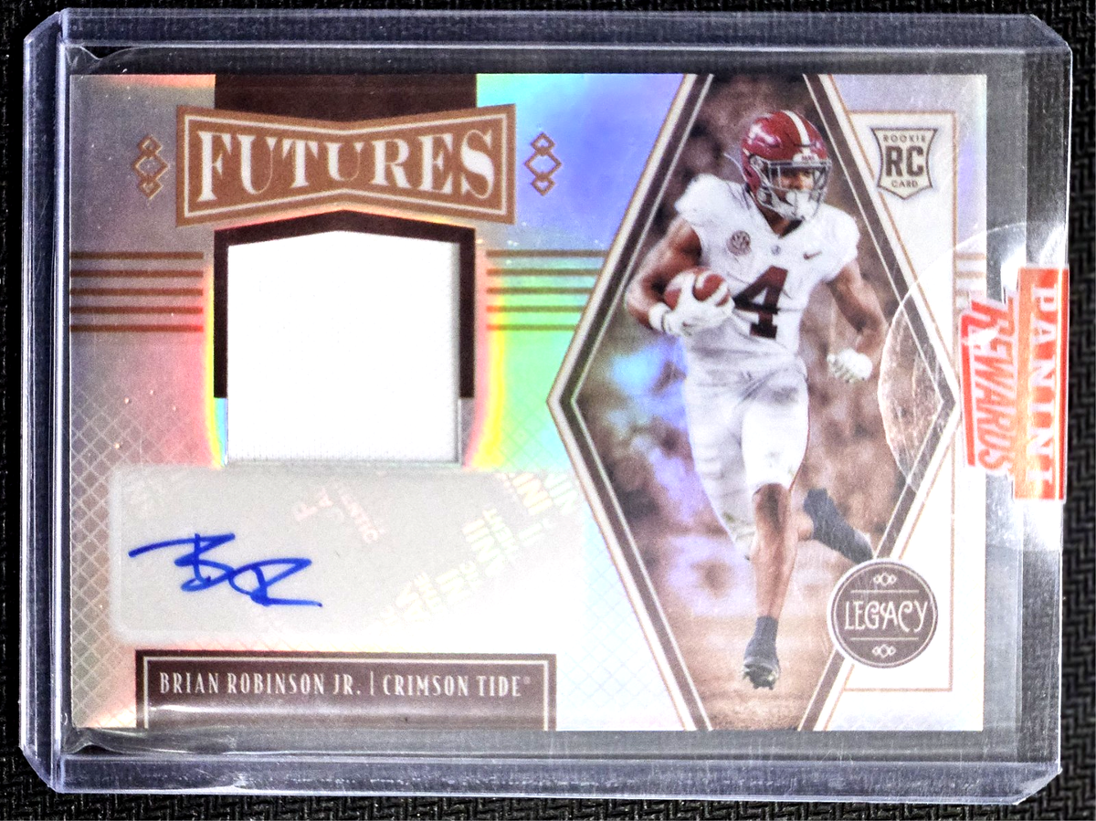 Brian Robinson Jr. 2022 Legacy Futures Rookie Patch Auto /249