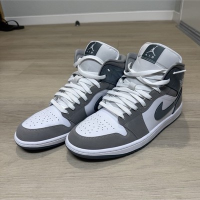 Jordan Air Jordan 1 SE Patent Cool Grey Mid Top Sneaker Gray White HF3216-100