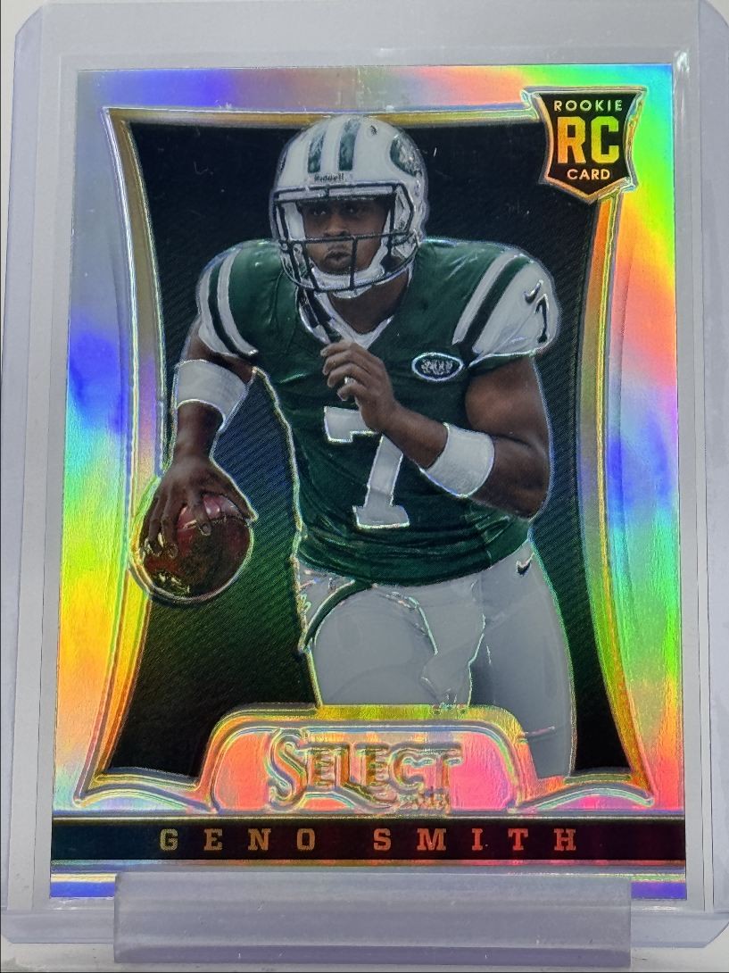 GENO SMITH 2013 SELECT FOOTBALL ROOKIE SILVER PRIZM JETS #190 RC Q6118
