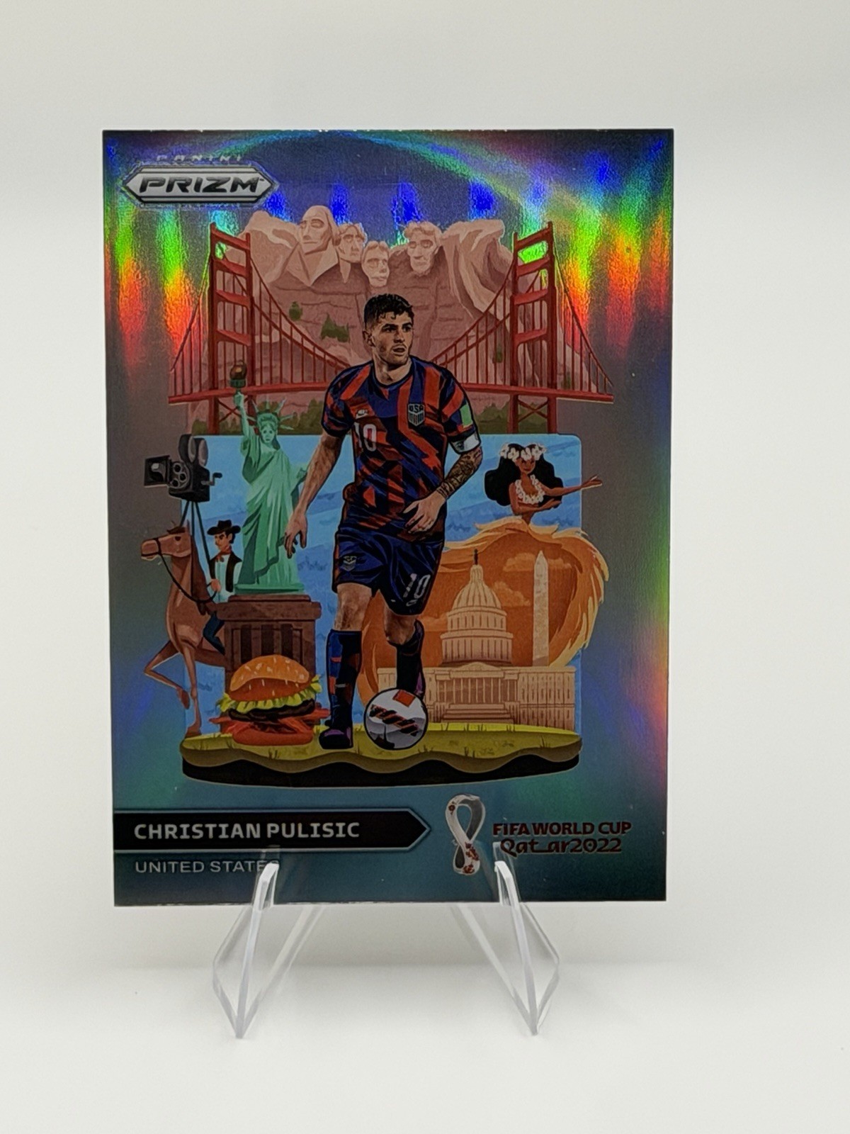 Christian Pulisic 2022 Prizm World Cup #28 National Landmarks