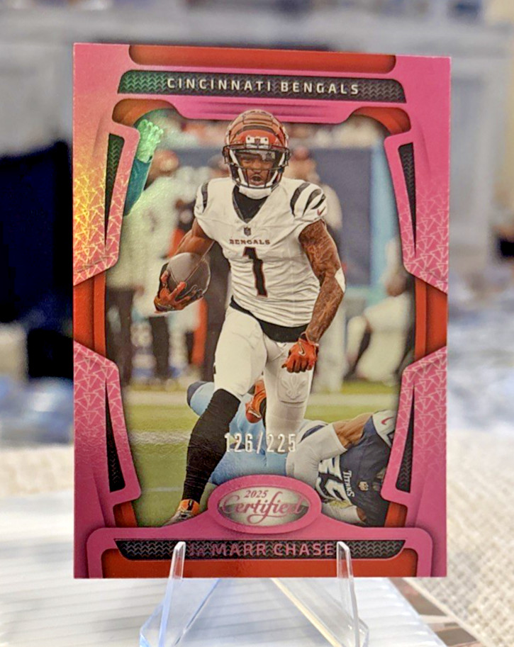 2025 Panini Certified - Ja'Marr Chase #22 Pink Mirror /225