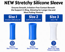 Silicone ADS Comfort Sleeves for Penis Stretcher Use Size 1-3 - STILL-ON Systems