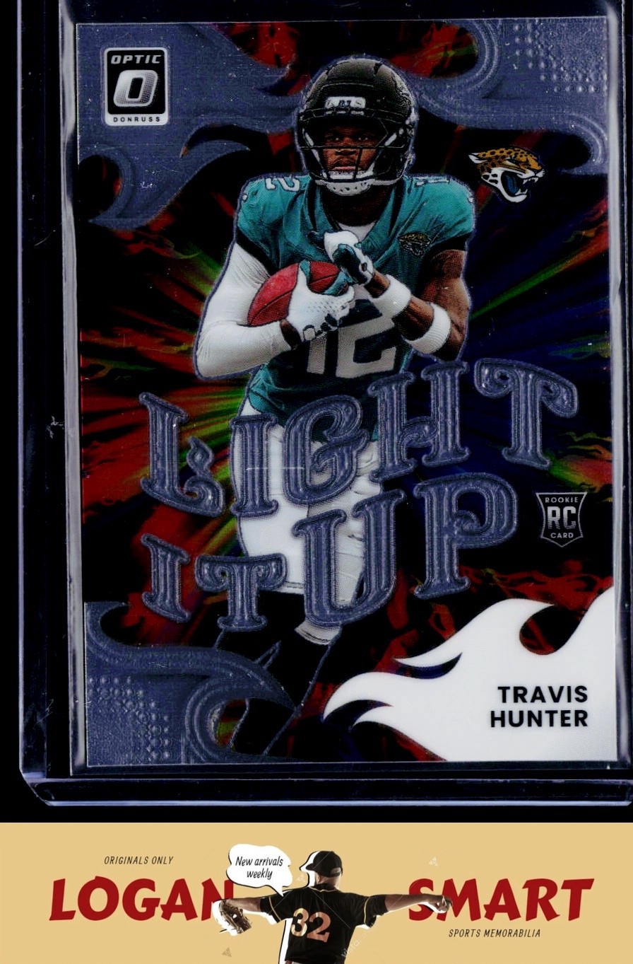 Travis Hunter 2025 Donruss Optic Light It Up #4 Jacksonville Jaguars