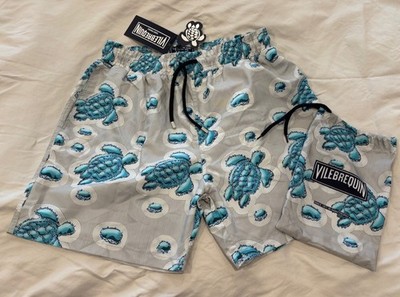 Authentic VILEBREQUIN Men's Swim Trunks - NWT -  Turtles - Size XL