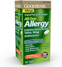 All Day Allergy, Cetirizine Hydrochloride Tablets, 10 Mg, Antihistamine, 365 Cou