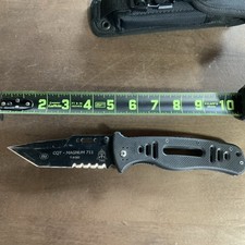 Tops Cqt Magnum 711 Folding Knife w/ Sheath.Fox Knives Model T 060