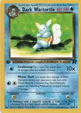 Pokemon: Team Rocket: 1st Edition Dark Wartortle: Lightly Played Condition