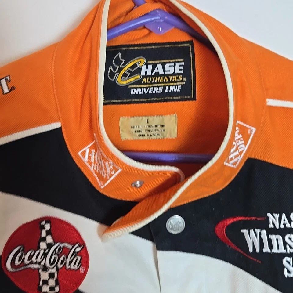 Chaqueta De Colección Tony Stewart Chase Authentics The Home Depot Nascar Racing Pit Hombres L Foto 4 de 4