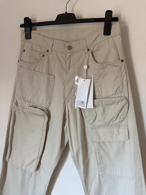 MM6 Maison Margiela Multi Pocket Cargo Pants - Size 33 - Stone